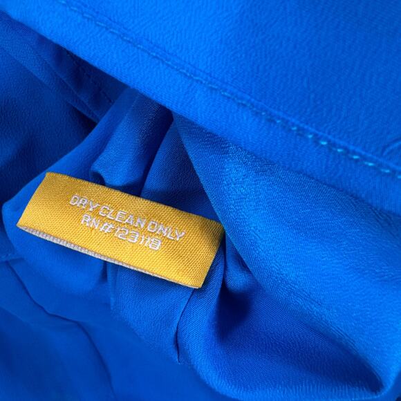 Walter by Walter Baker Blue Tiered Ruffle Mini Dress Size X-Small Bodice Top New - Picture 9 of 12